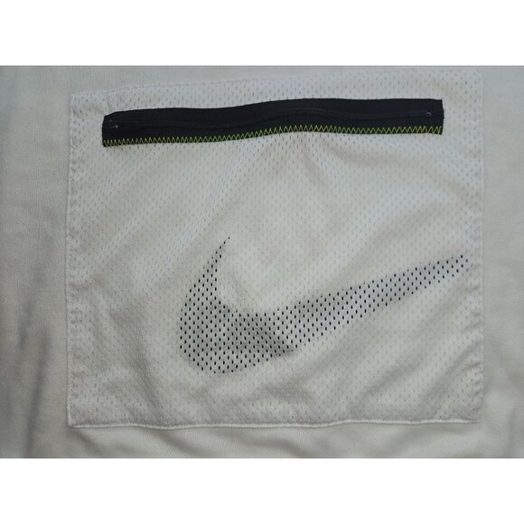 Nike Dri-Fit Sleeveless Hoodie Medium White Neon Accents - Picture 6 of 9